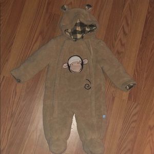 Warm fuzzy toddler suit